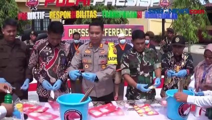 Barang Bukti  Narkoba Senilai Miliaran Rupiah Dimusnahkan Polres Kobar