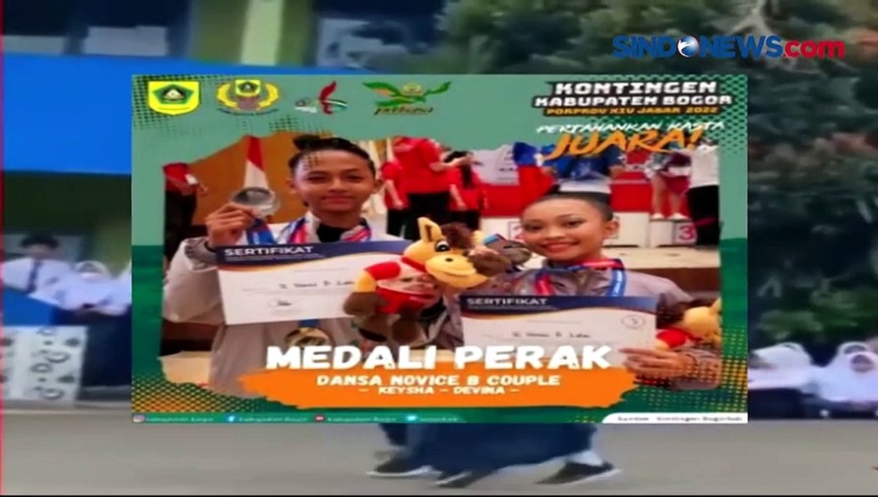 2 Pelajar SMPN 1 Ciawi Bogor Jago Dansa Ternyata Berhasil Raih Medali Emas dan Perak