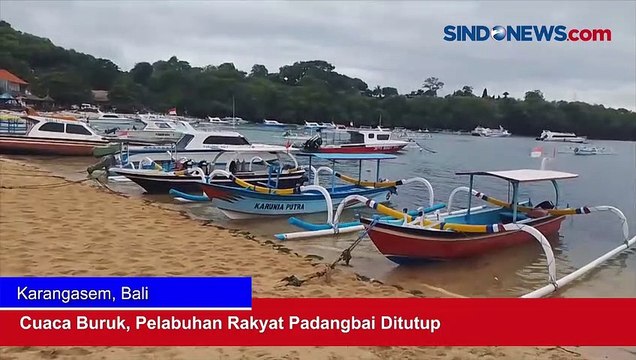 Cuaca Buruk di Selat Lombok, Pelabuhan Rakyat Padangbai Ditutup