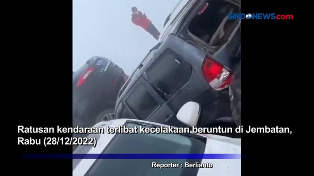 Kabut Tebal, Ratusan Kendaraan Terlibat Tabrakan di Jembatan China