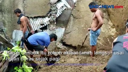 Pagar Tembok Roboh Usai Hujan Deras, Timpa Rumah Warga di NTT