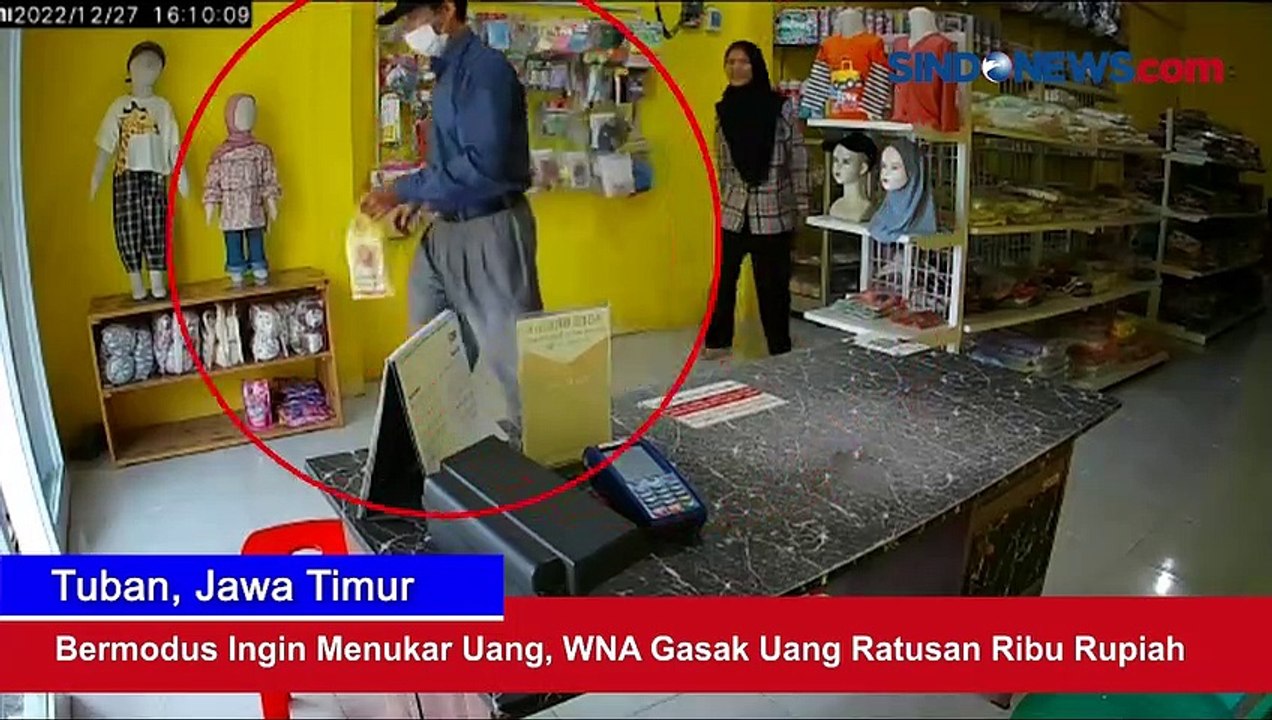 Bermodus Ingin Menukar Uang, WNA Gasak Uang Ratusan Ribu Rupiah