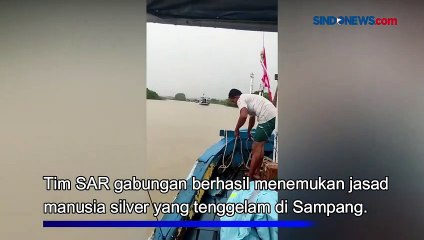 Tim SAR Berhasil Temukan Jasad Manusia Silver yang Hanyut di Sampang