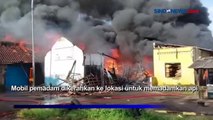 Puluhan Kios di Pasar Besi Tasikmalaya Ludes Terbakar