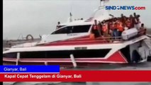 Cuaca Buruk dan Gelombang Tinggi, Kapal Cepat Tenggelam di Gianyar, Bali