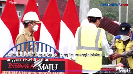 Presiden Jokowi Resmikan Jalan Tol Pekanbaru-Bangkinang