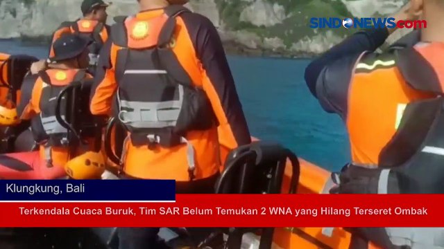 Terkendala Cuaca Buruk, Tim SAR Belum Temukan 2 WNA yang Hilang Terseret Ombak di Bali