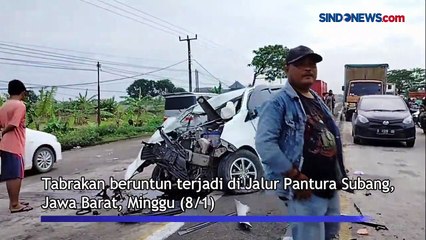 Tabrakan Maut di Jalur Pantura Subang, Satu Orang Tewas