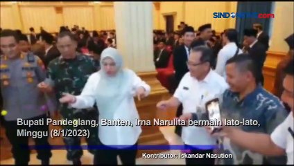 Bupati Pandeglang Bermain Lato-Lato, Dukung Pedagang Kecil