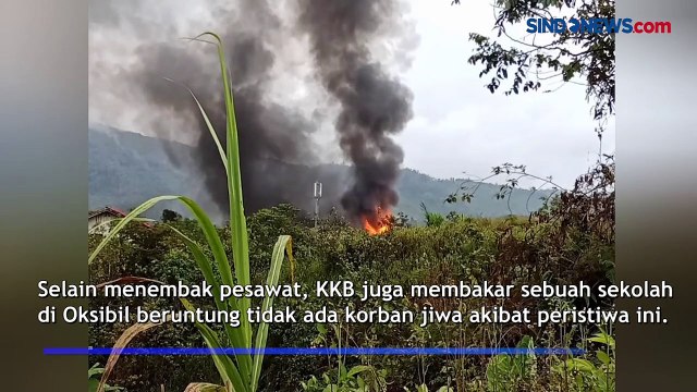 KKB Pimpinan Ananias Tembak Pesawat dan Bakar Sekolah di Pegunungan Bintang