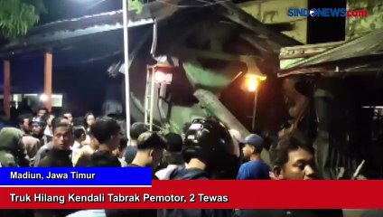 Ibu dan Anak Tewas Usai Tertabrak Truk yang Hilang Kendali di Madiun