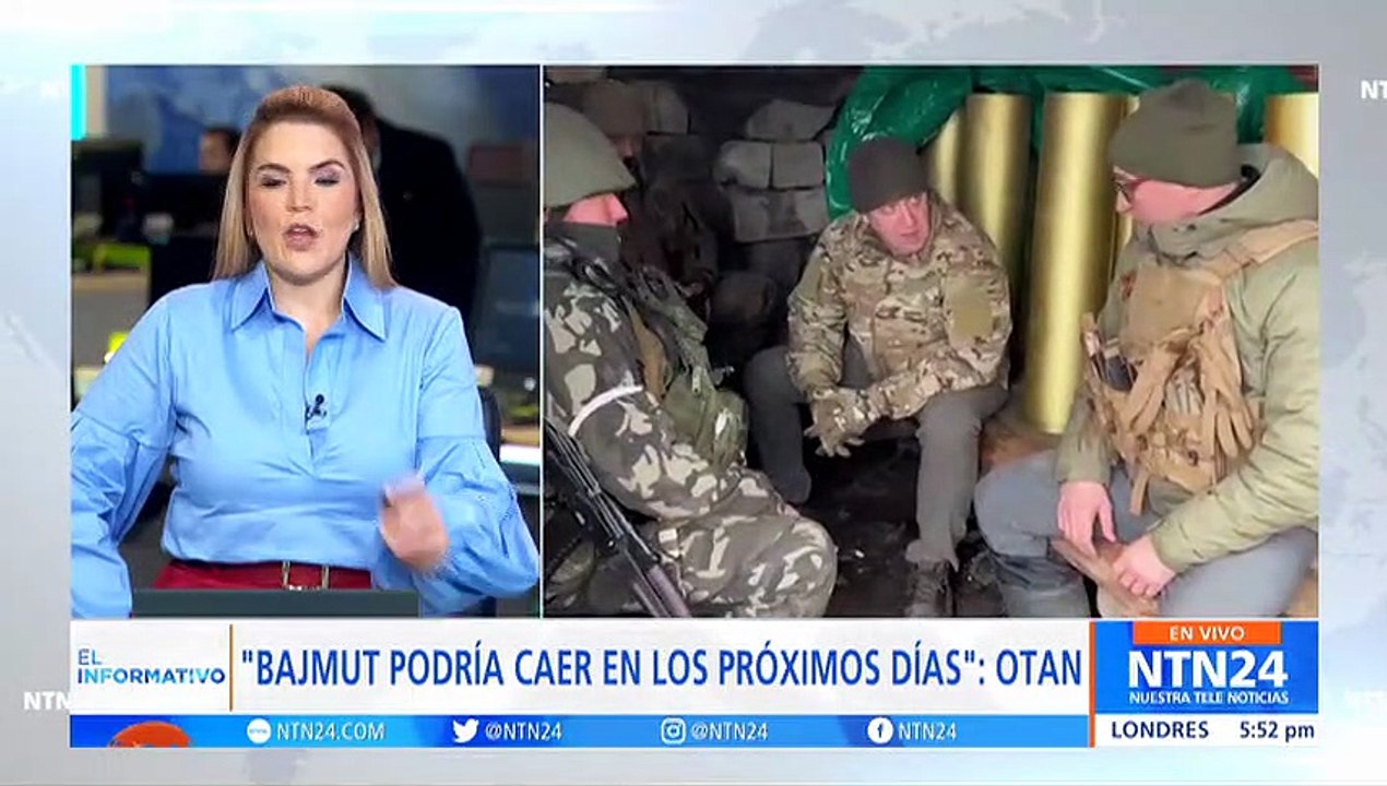 La OTAN advirtió que ciudad ucraniana de Bajmut podría caer en manos rusas "en los próximos días"
