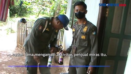Satpol PP Tala Tangkap Penjual Miras saat COD