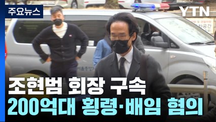 조현범 한국타이어 회장 구속...200억대 횡령·배임 혐의 / YTN
