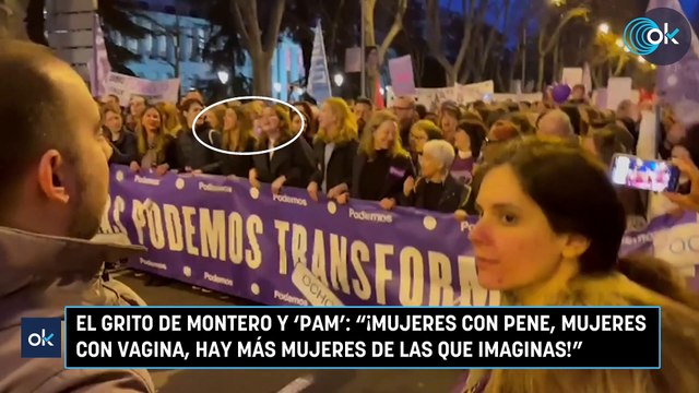 El grito de Montero y 'Pam': ¡Mujeres con pene, mujeres con vagina, hay más mujeres de las que imaginas!