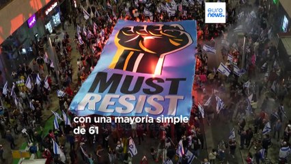 Manifestantes piden la intervención de la UE ante la reforma judicial en Israel