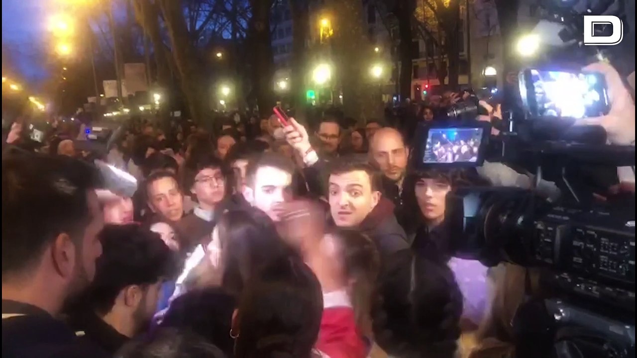 Expulsan a miembros de Nuevas Generaciones del PP de la manifestación por el 8-M en Madrid