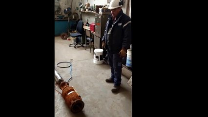 Mantenimiento BOMBA ELECTROSUMERGIBLE de UNA ETAPA.Cisterna de Agua Potable. Rebombeo a Localidad de  Punta Lara, Pcia de Bs As.