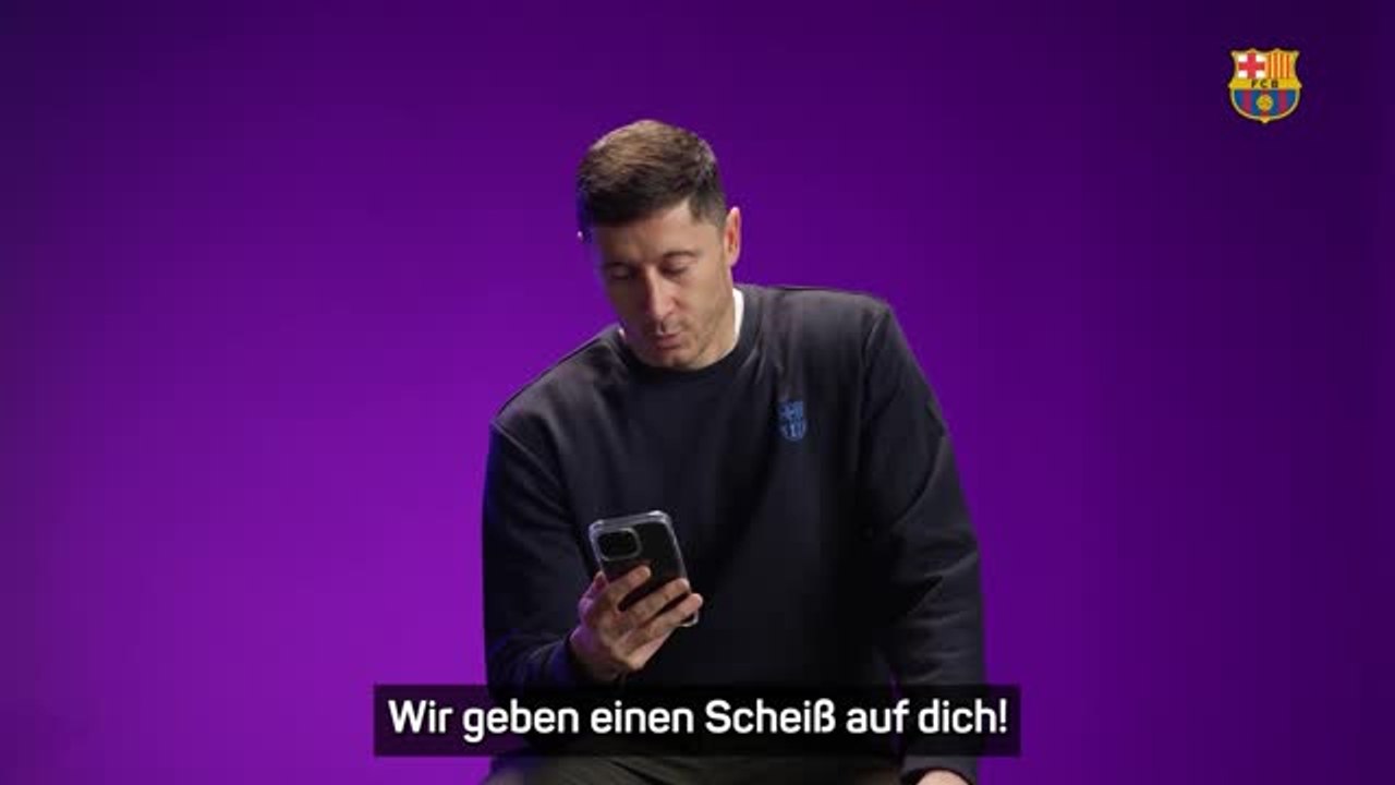 Lewandowski und María León mit Equality-Statement