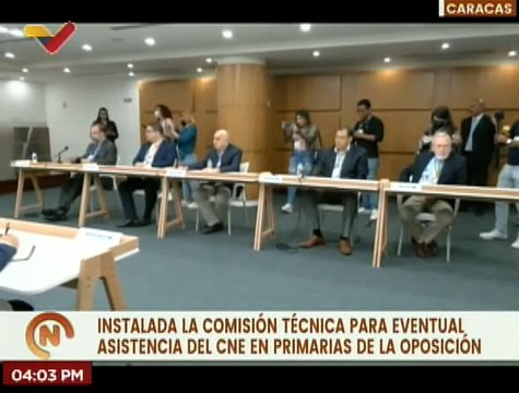 Instalan Comisión técnica para eventual asistencia del CNE en primarias de la oposición venezolana