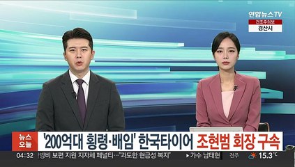 '200억대 횡령·배임' 한국타이어 조현범 회장 구속