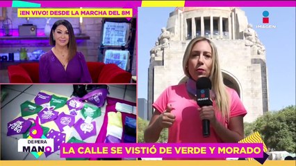 Érika González desde la Marcha del 8M: Eréndira Ibarra envía mensaje