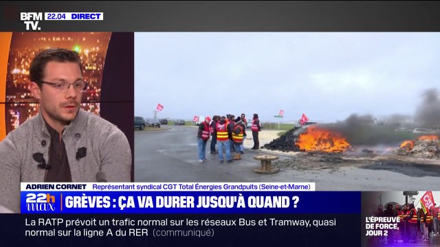 Adrien Cornet (CGT TotalEnergies): C'est la grève reconductible et générale qui va faire plier le gouvernement