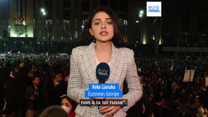 Géorgie : la police a utilisé des canons à eau pour disperser les manifestants près du Parlement