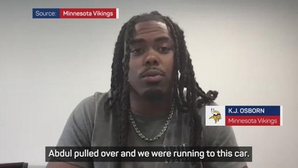 Vikings' KJ Osborn recounts saving man from burning car