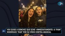 Vox exige a Sánchez que eche «inmediatamente»  a 'Pam' Rodríguez 'Pam' por su vídeo contra Abascal