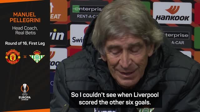 City fan Pellegrini delights in Man United's thrashing at Liverpool