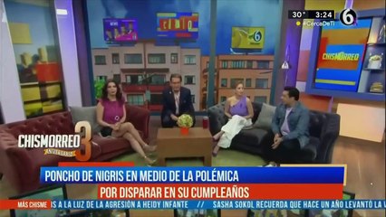 Poncho De Nigris causa polémica por disparar al aire en su cumpleaños