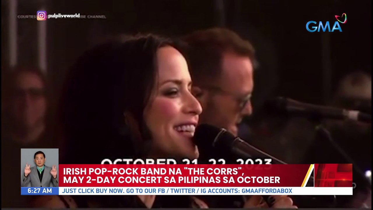 Irish Pop-Rock Band na "The Corrs", may 2-day concert sa PIlipinas sa October | UB