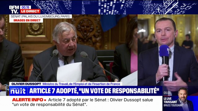 Olivier Dussopt sur la réforme des retraites: Nous souhaitons aller au bout du texte au Sénat
