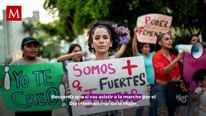 ¿Cuándo fue la primera marcha por el Día Internacional de la Mujer en la CdMx?