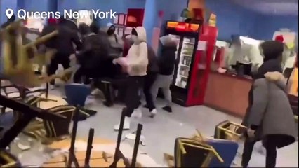 WATCH: Group of Teens Causes Mayhem in Queens New York Restaurant Queens | New York