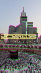 Haram things in Islam.