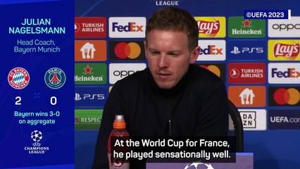 Nagelsmann hails Upamecano as 'one of the best centre backs in the world'