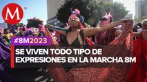 Colectivo capoeira baila para dar un mensaje de resistencia hacia las mujeres en el Zócalo