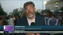 Multitudinaria manifestación conmemora en Argentina el 8M