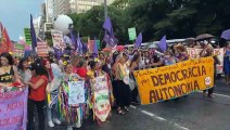Marcha do Dia Internacional da Mulher na Paulista