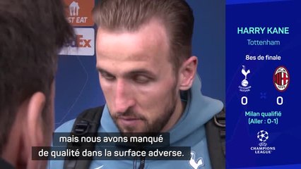 8es - Kane : "Nous devons nous améliorer"
