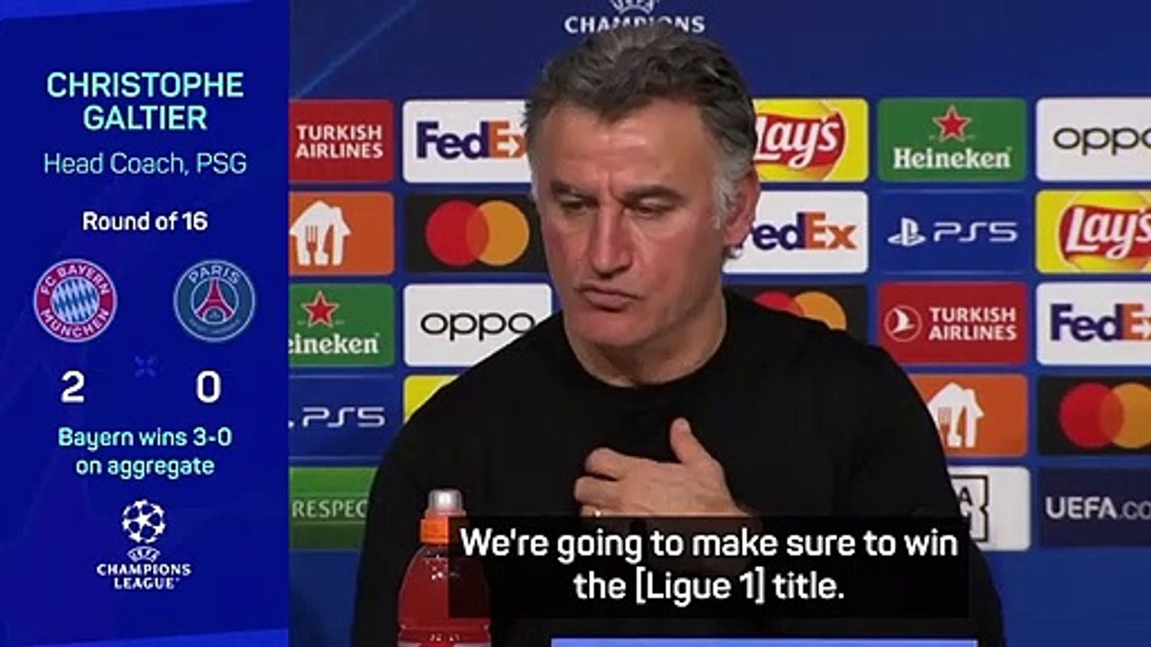 Galtier 'regrets' not having fully fit PSG squad for Bayern tie