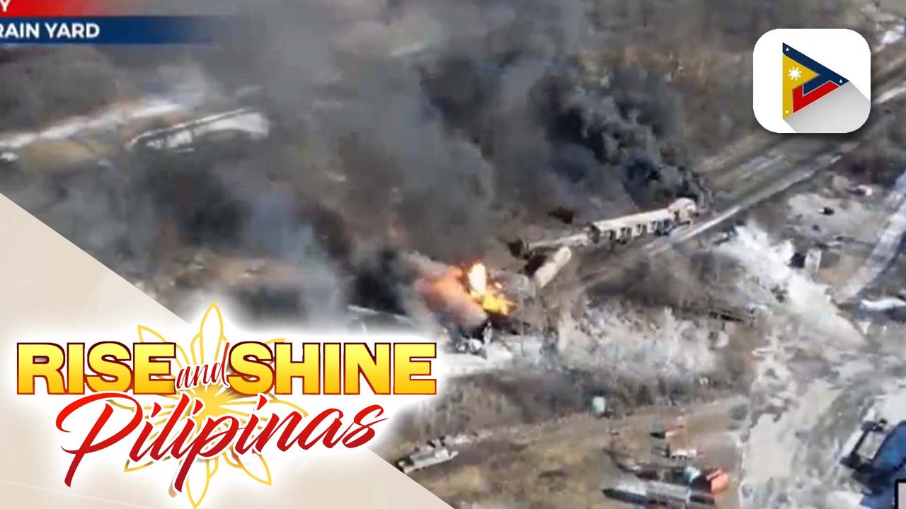 3 crew, sugatan matapos kumalas sa riles ang sinasakyang tren sa West Virginia