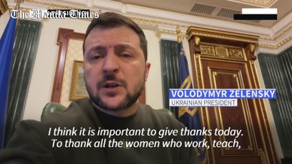Zelenskyy thanks women defending Ukraine on International Women's Day