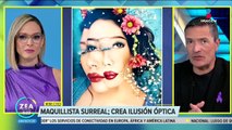 Maquillista recrea ilusiones ópticas