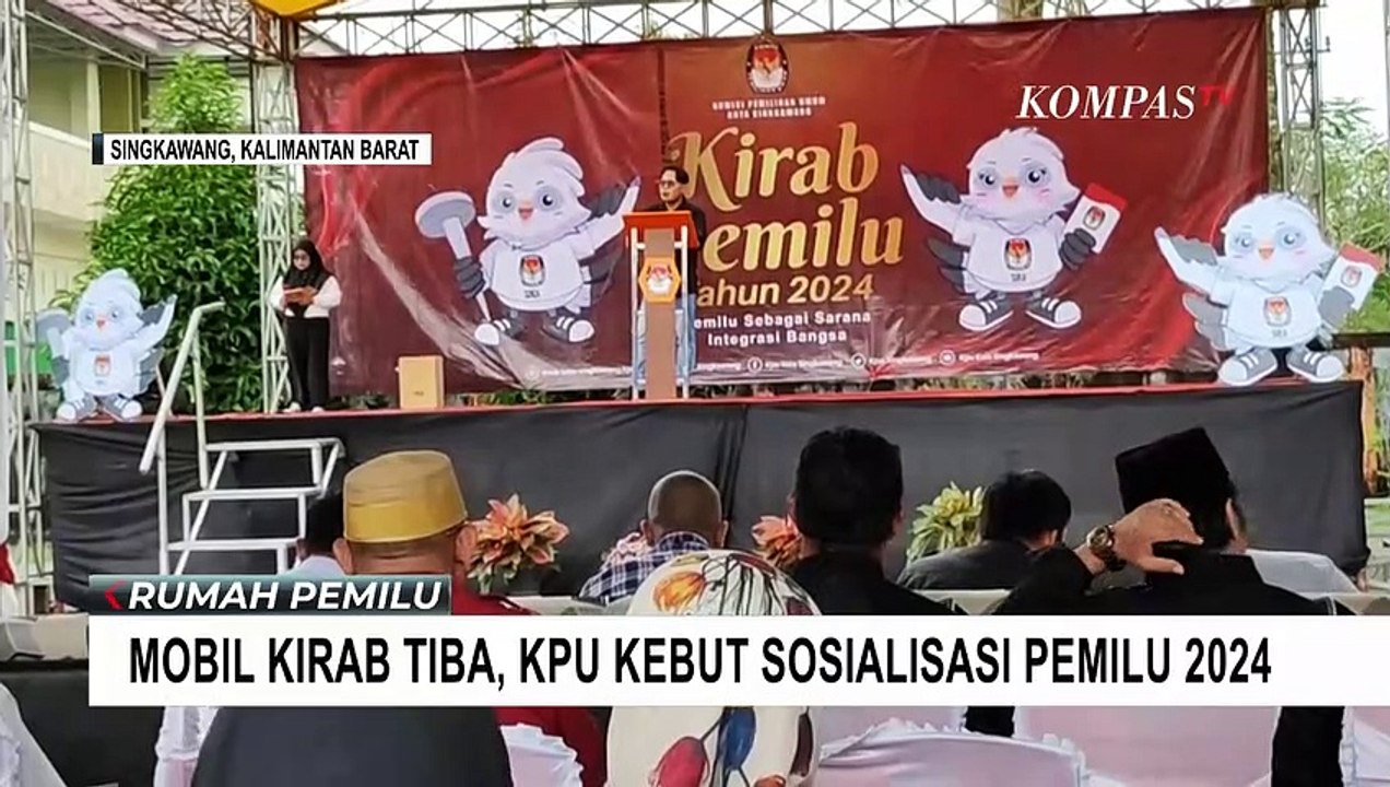 Mobil Kirab Tiba di Kota Singkawang Kalbar! KPU Kebut Sosialisasi Pemilu 2024 kepada Warga