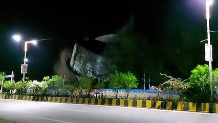 45 year old dilapidated pageal tank demolished