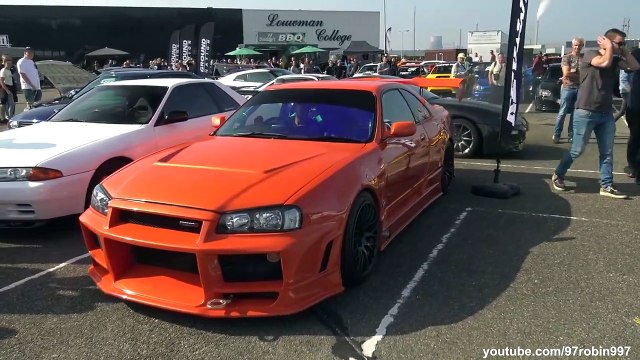 TOP 10 Nissan R32 R33 R34 FLAMES - BANGS