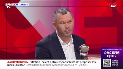 "On va lancer le marché anti-inflation", annonce Thierry Cotillard, président du groupe Les Mousquetaires